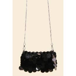 Sequin Disc Chain Mail Handbag