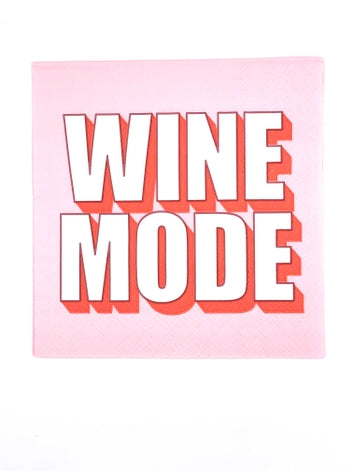 Wine Mode Cocktail Napkins - 20ct