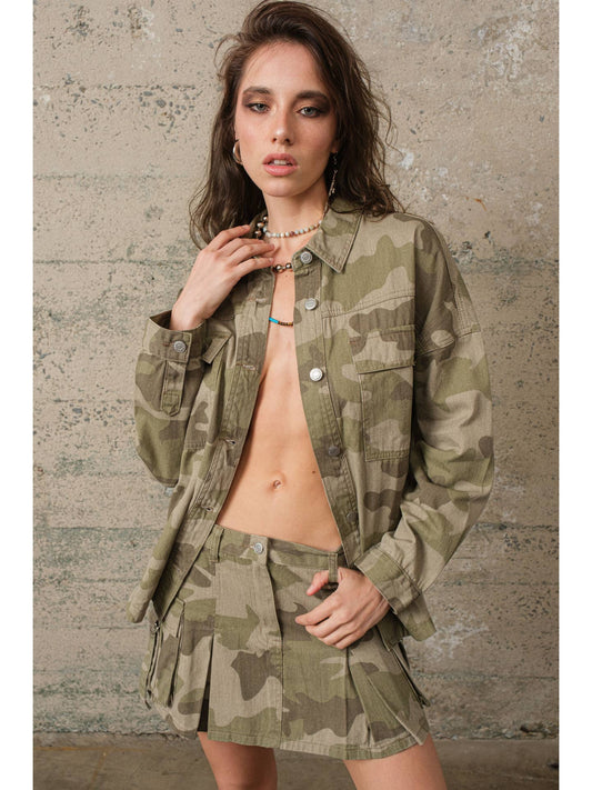 Sasha Camo Shacket