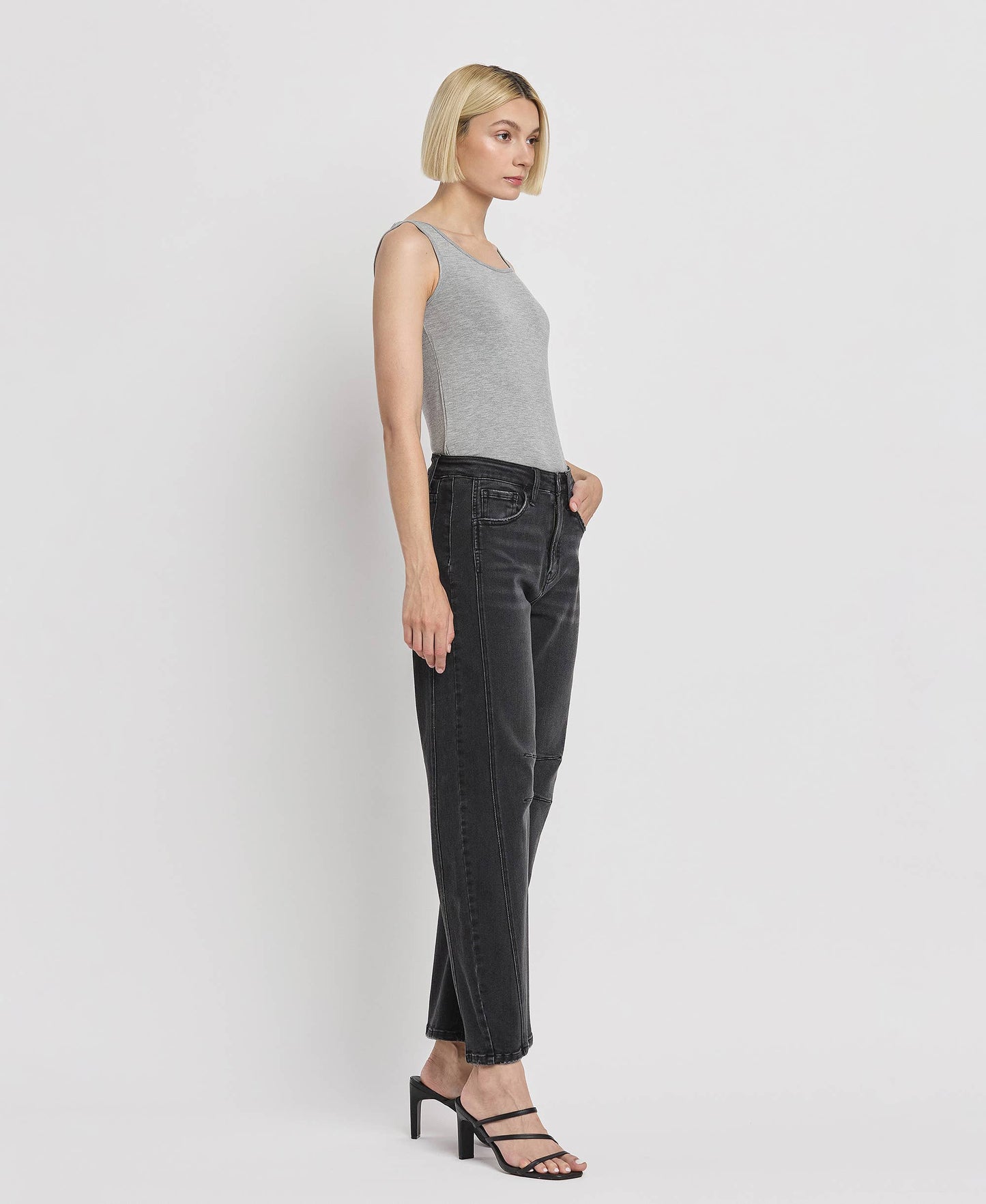 Rheana High Rise Ankle Barrel Leg Jeans