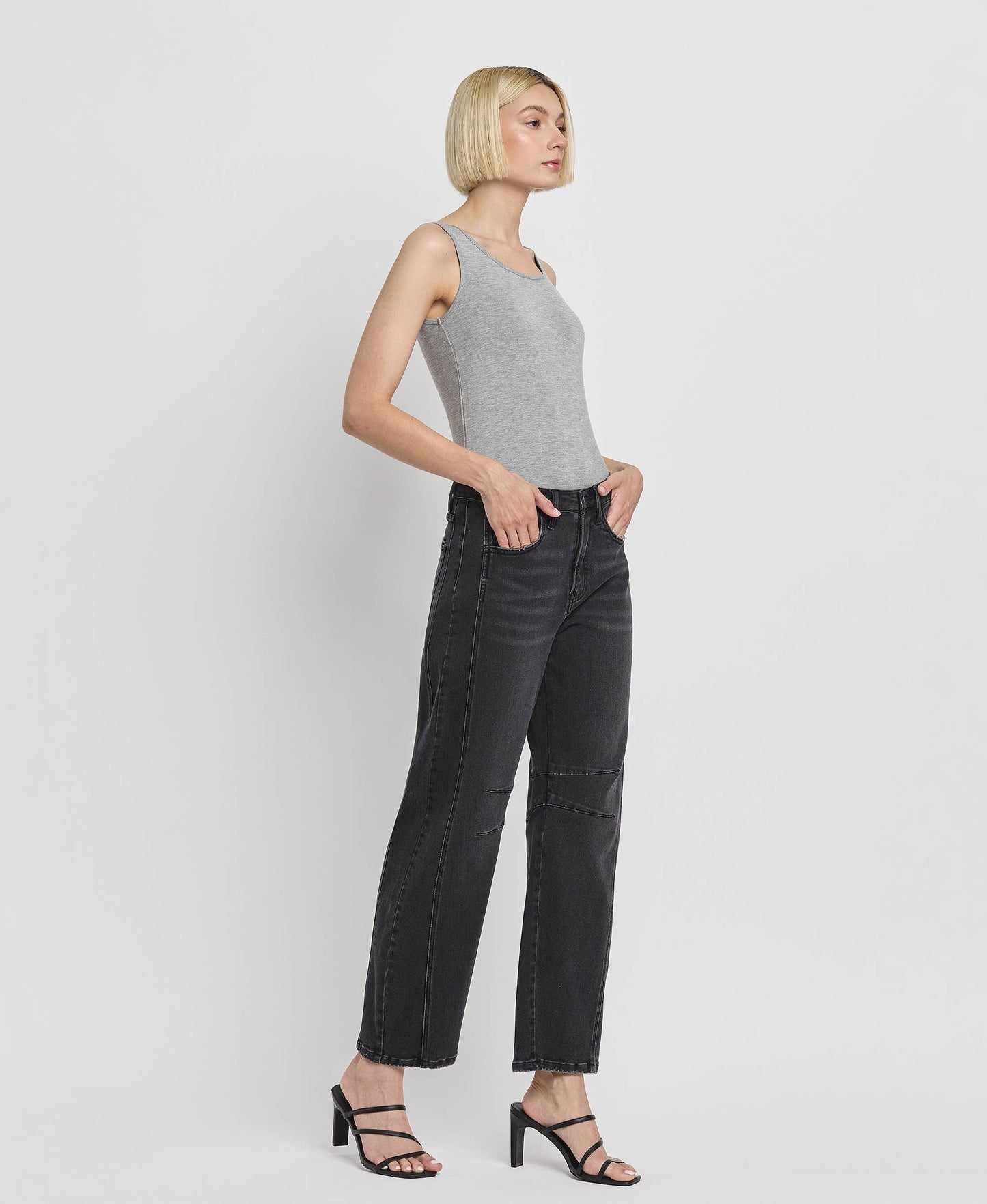 Rheana High Rise Ankle Barrel Leg Jeans