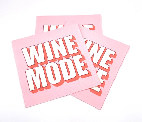 Wine Mode Cocktail Napkins - 20ct