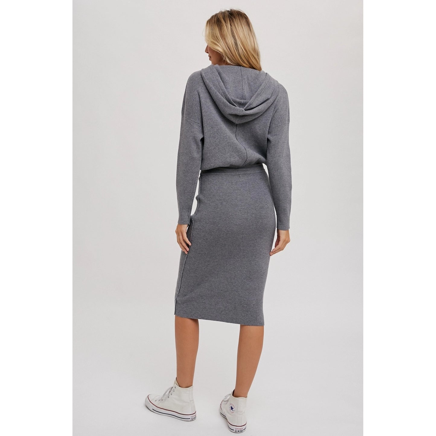 Cerese Hooded Sweater Knit Dress