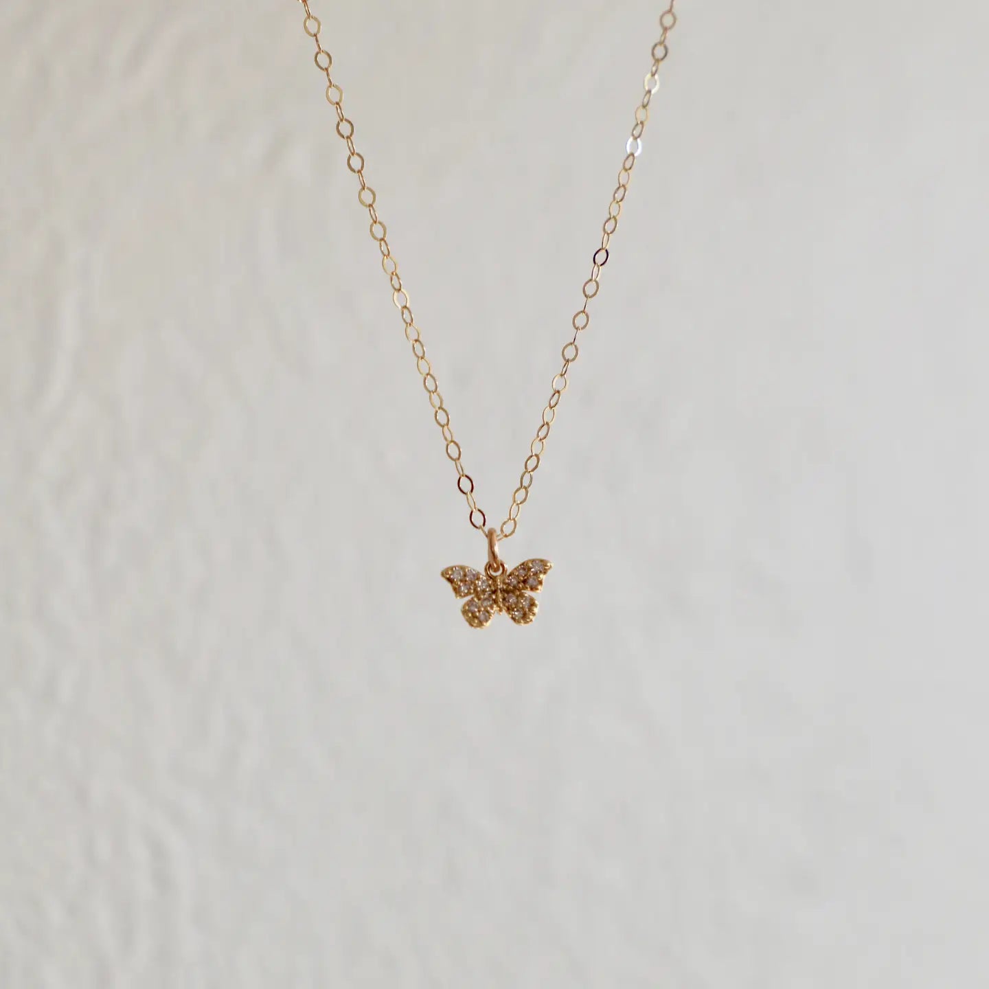 Valerie Miniature Butterfly 16" Necklace