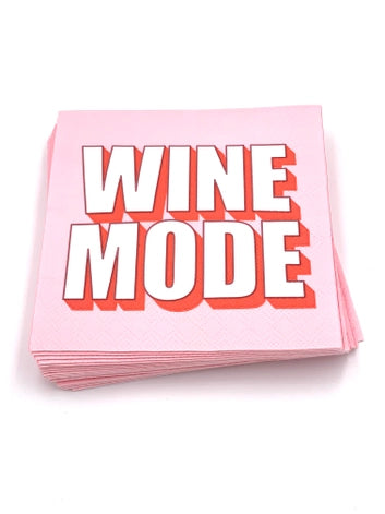 Wine Mode Cocktail Napkins - 20ct