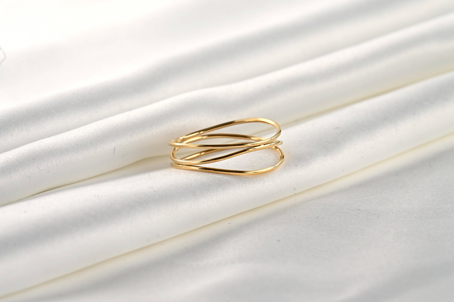 Angela Gold 3-Layered Waterproof Ring