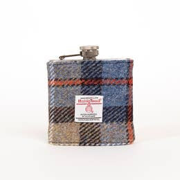 6oz Harris Tweed Hip Flask in Mackenzie Tartan