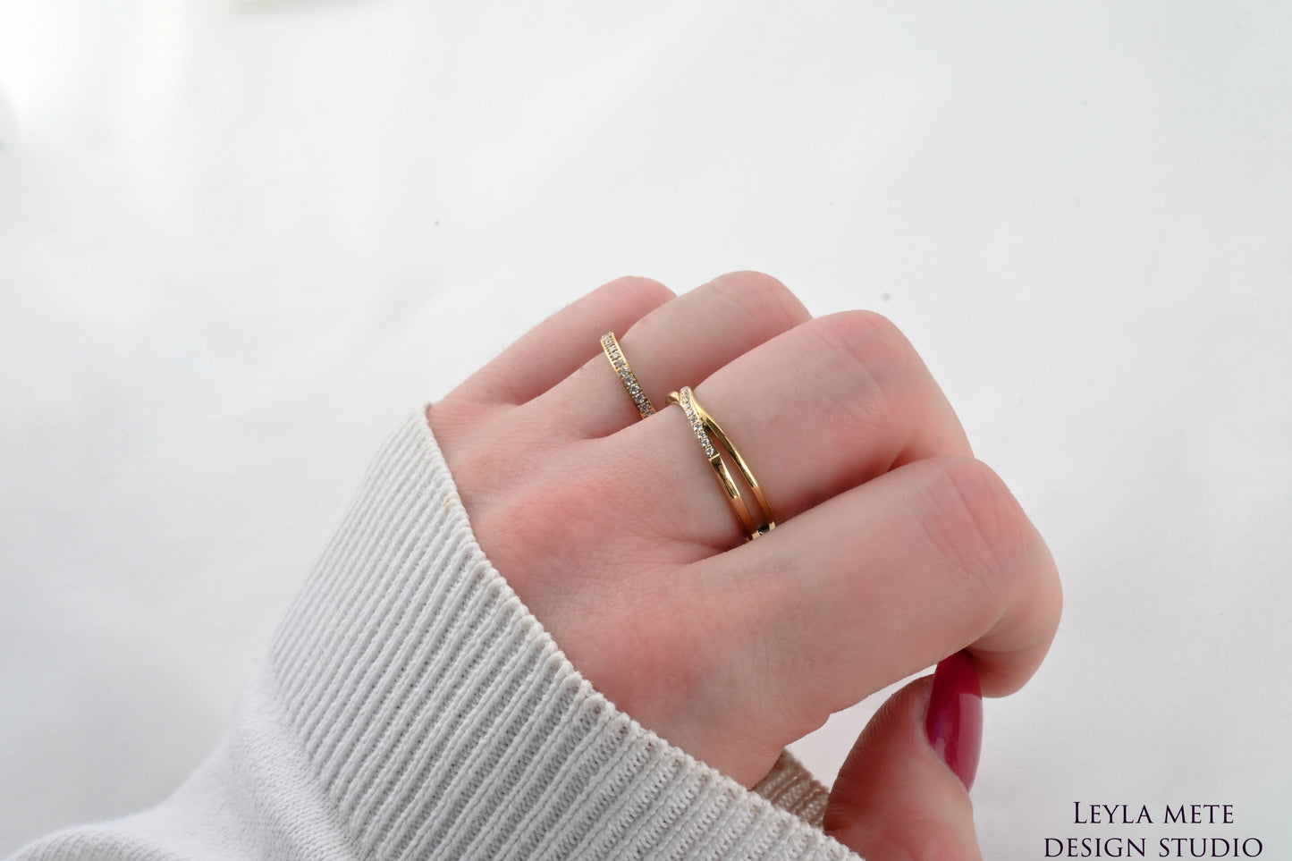 Amy Gold X Waterproof Ring