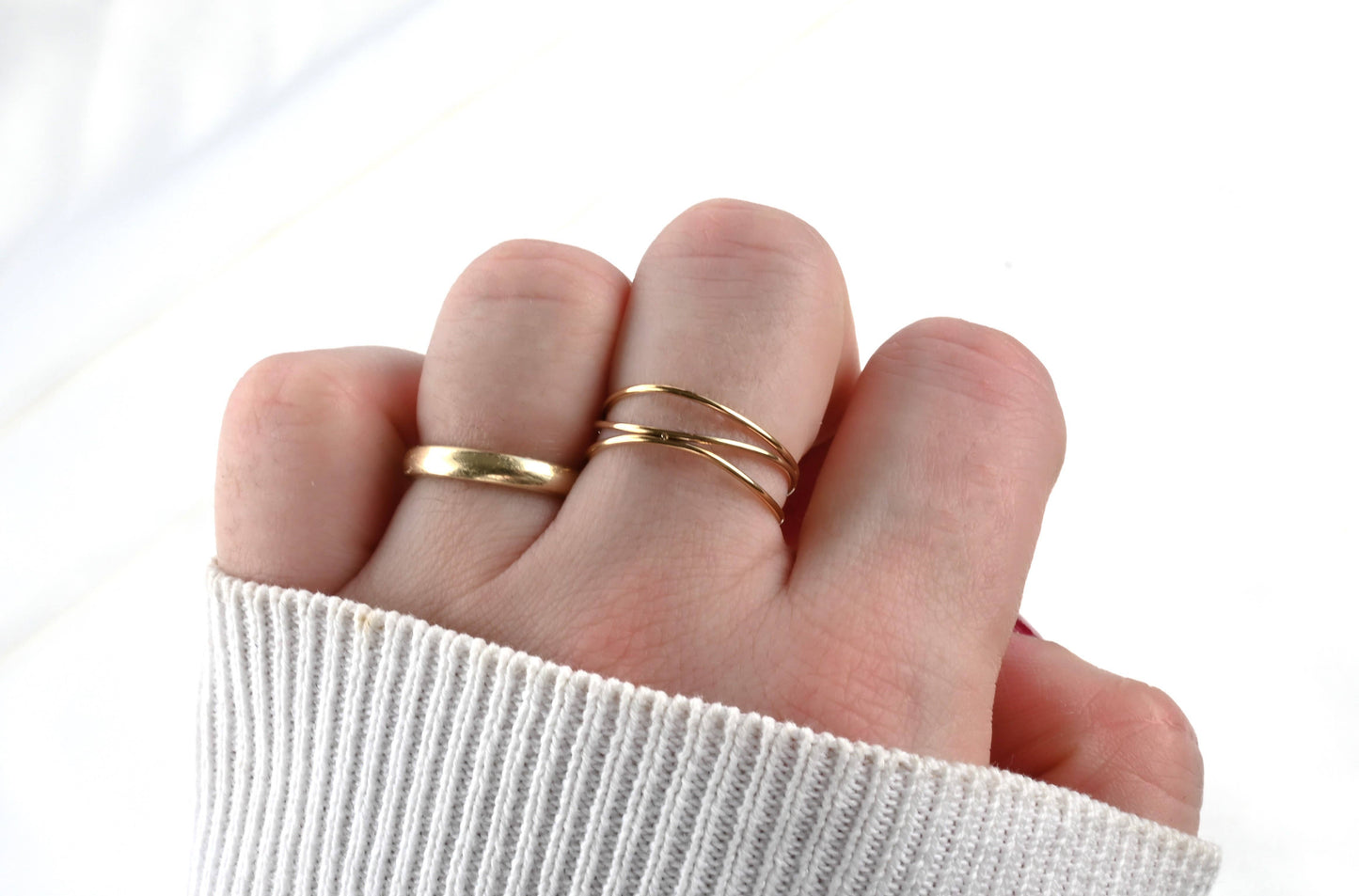 Angela Gold 3-Layered Waterproof Ring