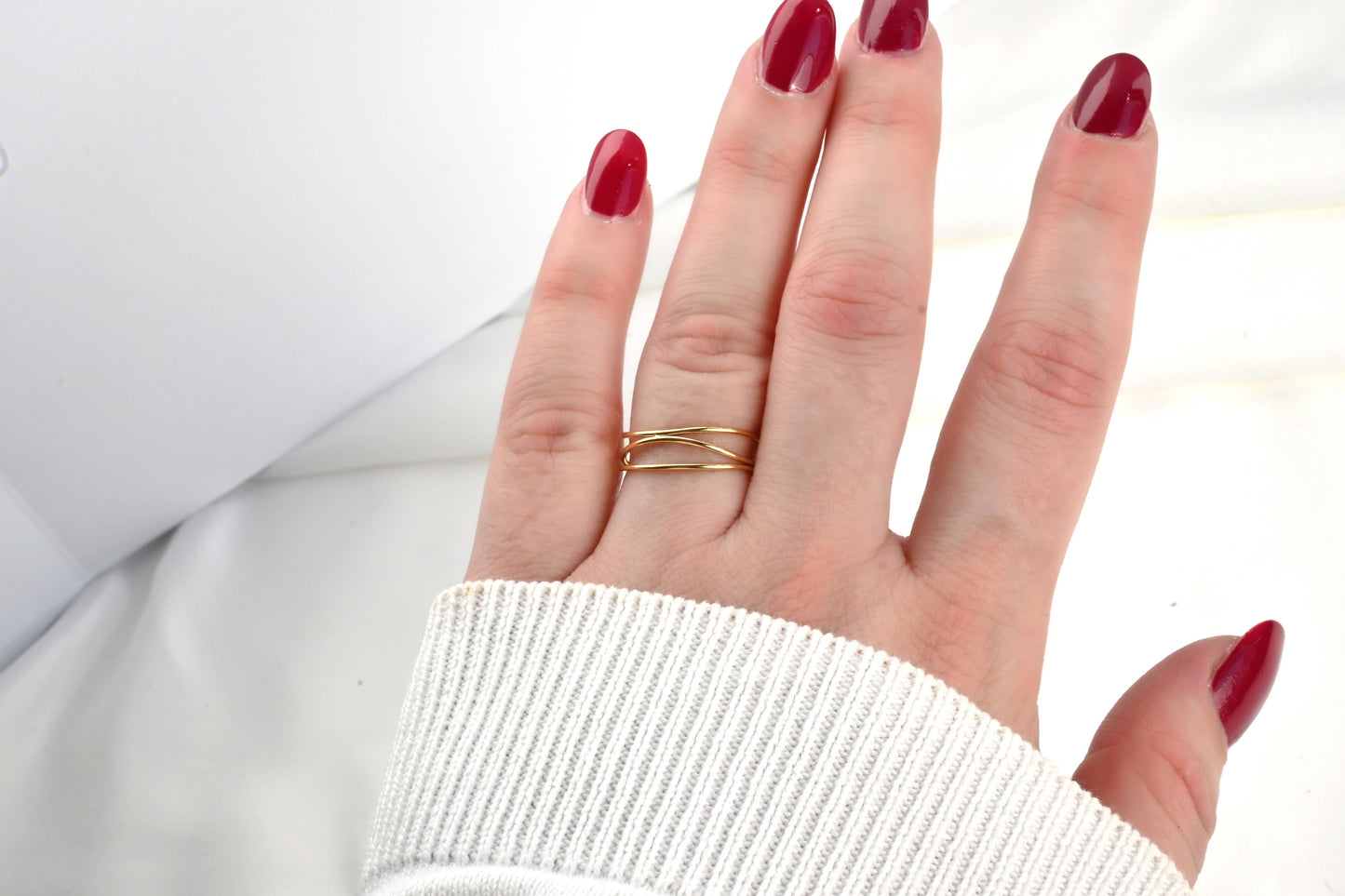 Angela Gold 3-Layered Waterproof Ring