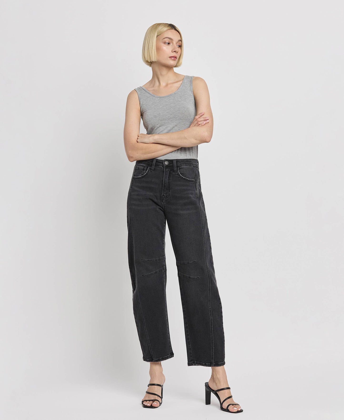 Rheana High Rise Ankle Barrel Leg Jeans