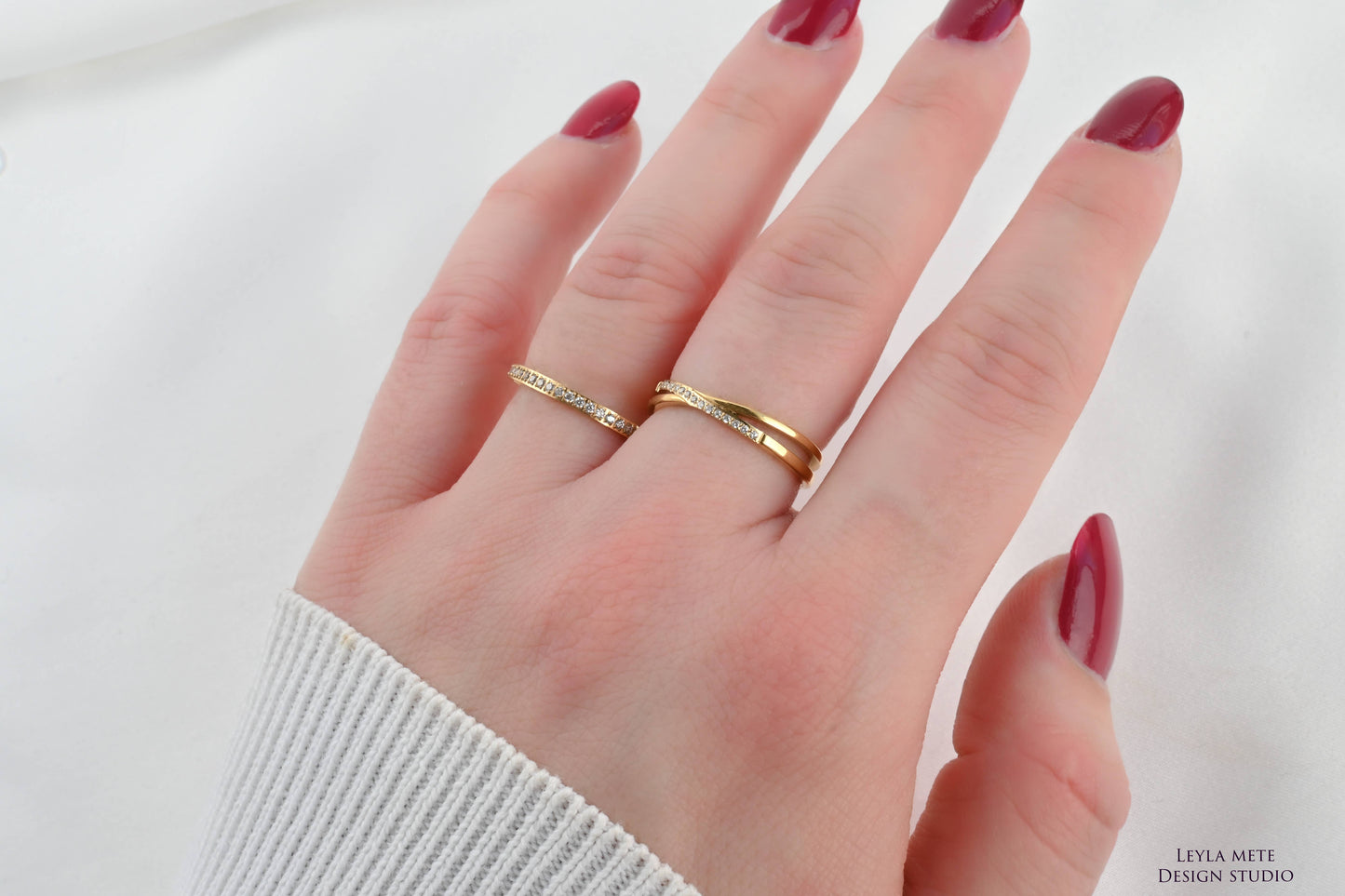 Amy Gold X Waterproof Ring