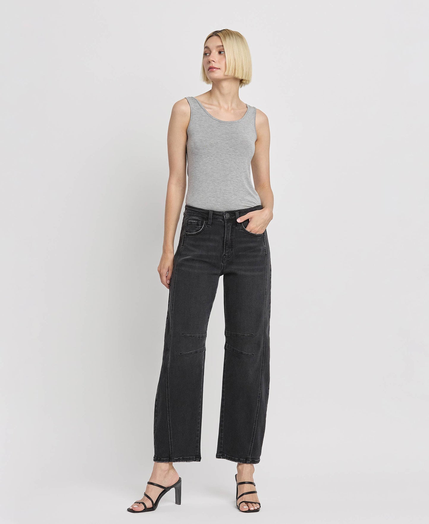 Rheana High Rise Ankle Barrel Leg Jeans