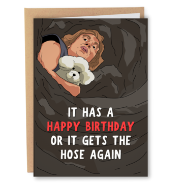 Silence of the Lambs Movie Hose Again Birthday Card