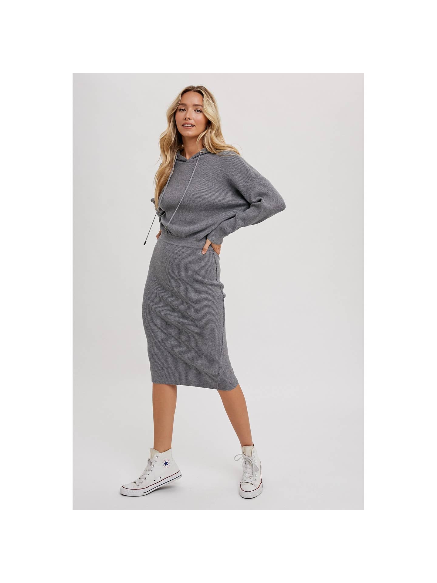 Cerese Hooded Sweater Knit Dress