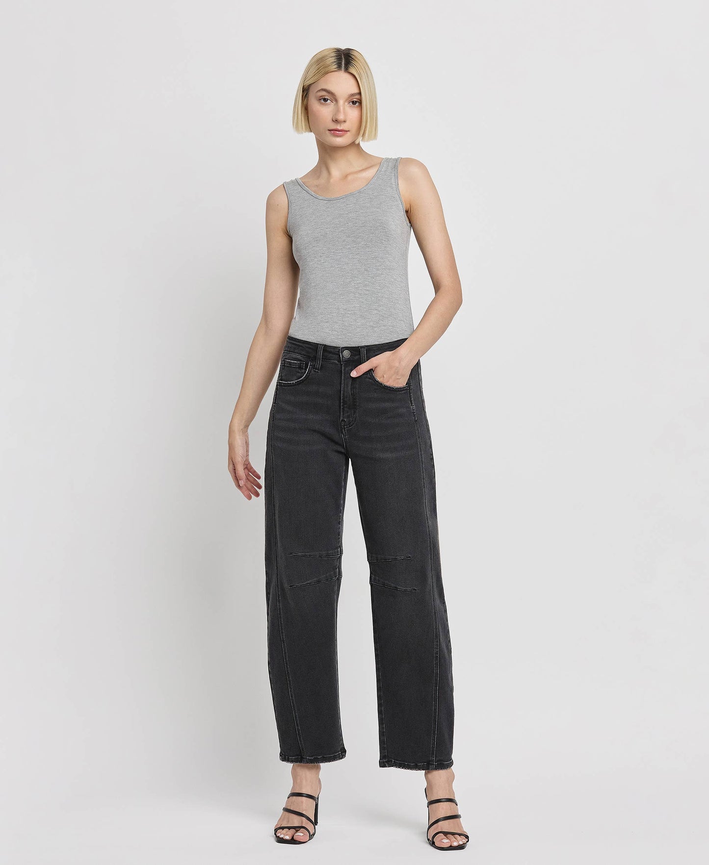 Rheana High Rise Ankle Barrel Leg Jeans