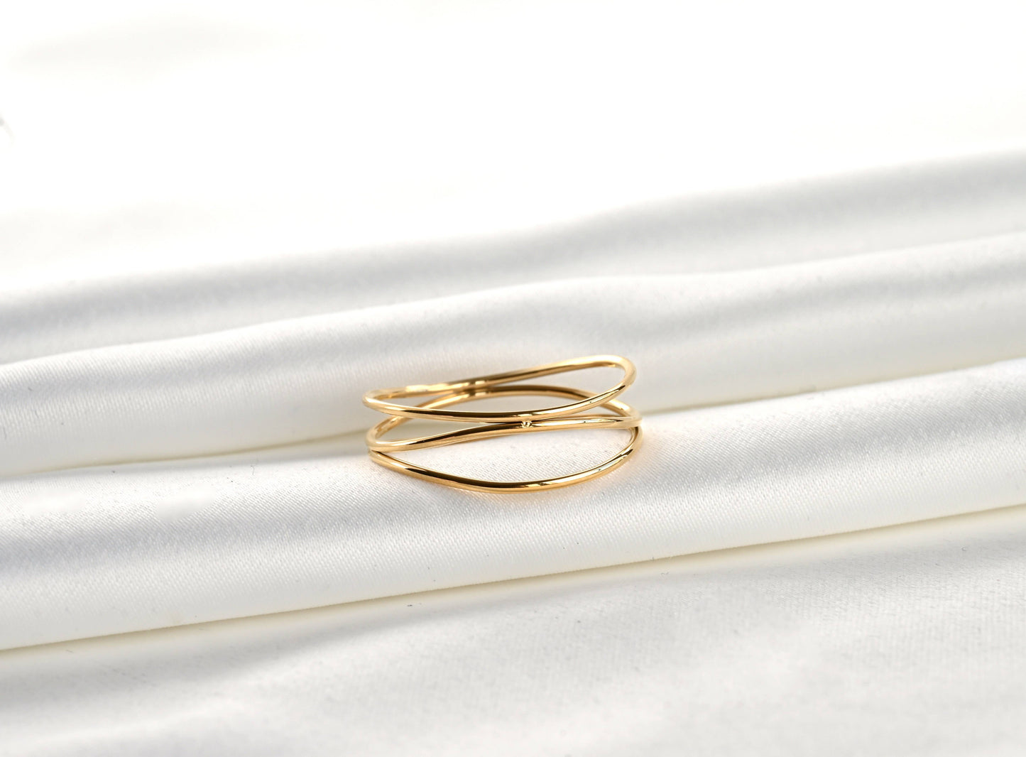 Angela Gold 3-Layered Waterproof Ring