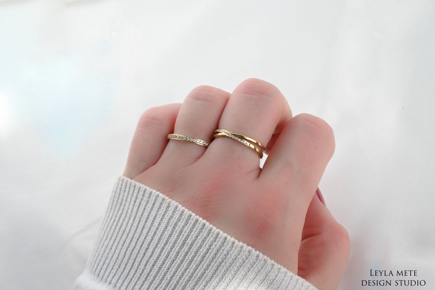 Amy Gold X Waterproof Ring