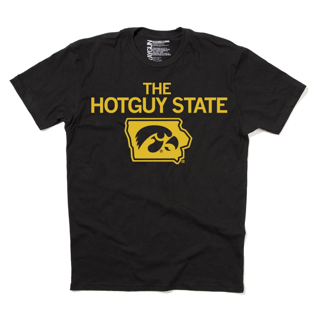 The Hotguy State Funny Iowa Hawkeyes Men's T-Shirt