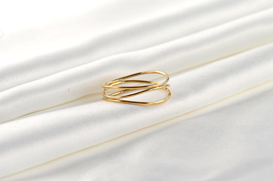 Angela Gold 3-Layered Waterproof Ring