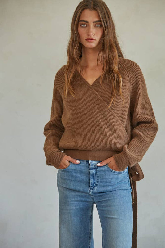 Sera Knit Sweater with V Neck